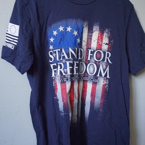 Stand For Freedom V/R Patriotic American Shirt - Picture 1 of 5